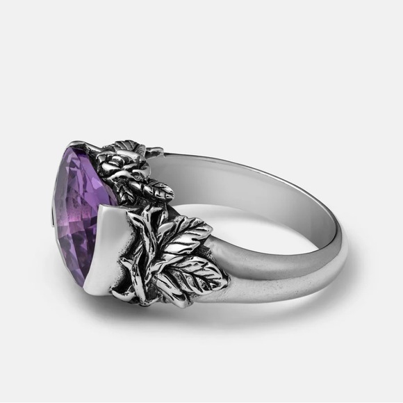 Etah Love/Clocks and Colours Bewitched .925 sterling silver and amethyst ring - Picture 2 of 5